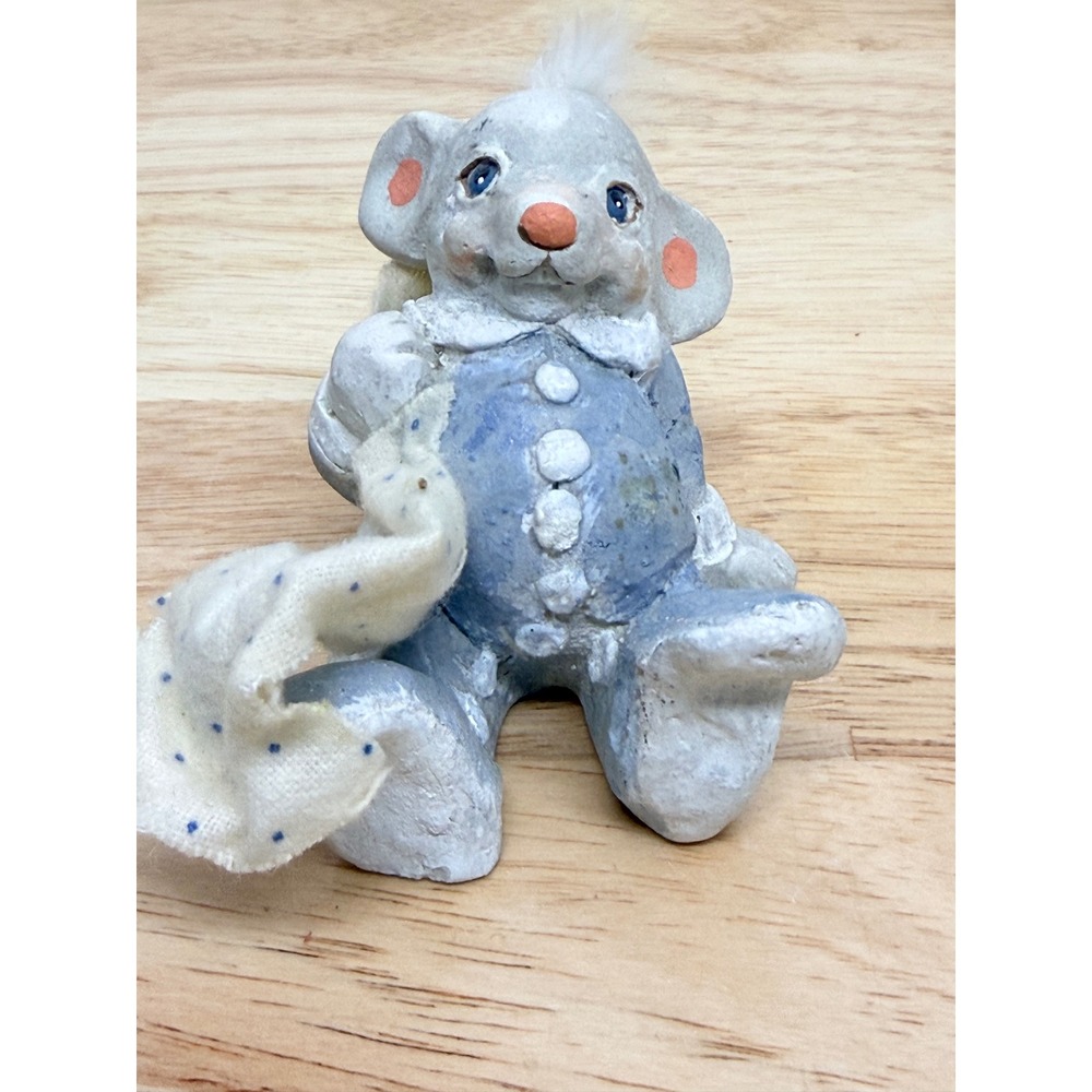 Vintage 1991 Cast Art Industries Dreamsicles Mouse Figurine Star Blanket  #44